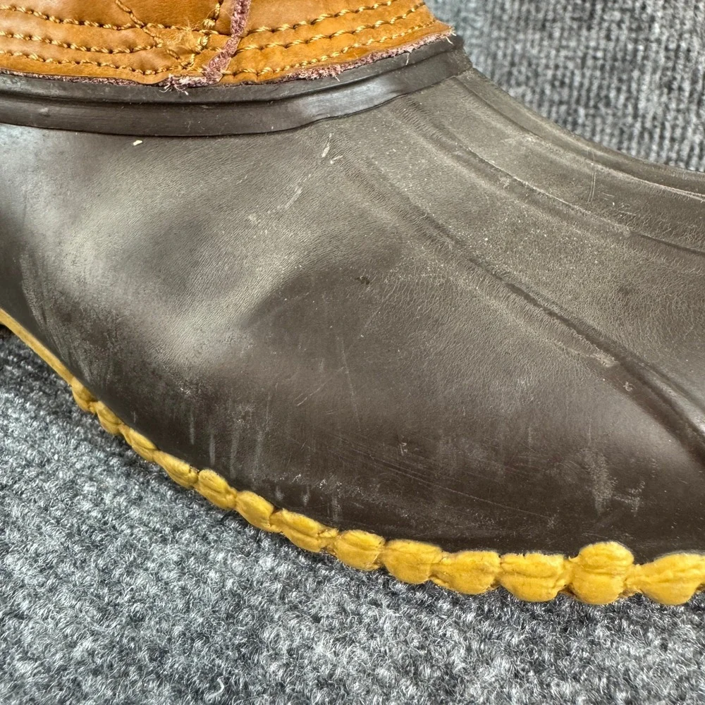 American Eagle Outfitters Mens Brown Leather Duck Boots Size 11 Lace Up Boots